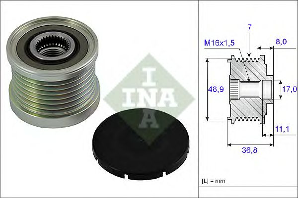 Sistem roata libera generator SMART FORFOUR hatchback (453) - Cod intern: W20204827 - LIVRARE DIN STOC in 24 ore!!!