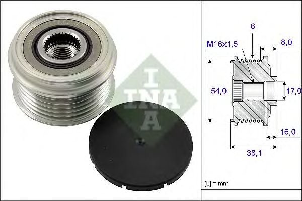 Sistem roata libera generator SUZUKI SWIFT III (MZ
