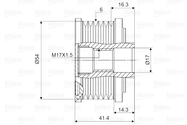 Sistem roata libera, generator VALEO 588