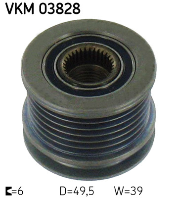 Sistem roata libera, generator (VKM03828 SKF) CHRYSLER,MERCEDES-BENZ