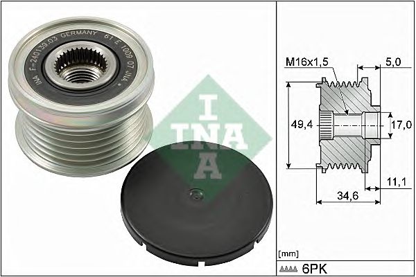 Sistem roata libera generator VW TFSI - Cod intern: M20355463 - LIVRARE DIN STOC in 24 ore!!!
