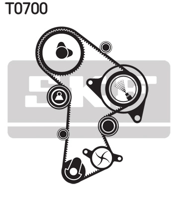 SKF Set curea de distributie VKMA01263 m