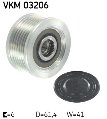 SKF Sistem roata libera, generator VKM03206 model LANCIA MUSA (350_) 2004 2005 2006 2007 2008 2009 2010 2011 2012