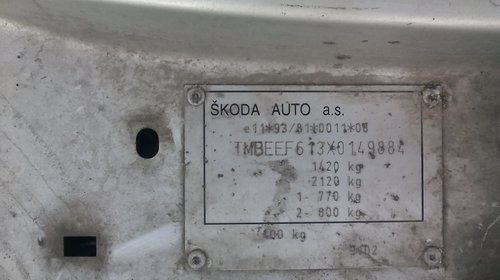 Skoda Felicia An 1997 Motor 1.3 Benzina