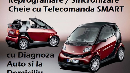 SMART ForTwo ForFour Programare cheie cu telecomanda & codare chei cu chip resetare imobilizator la domiciliu