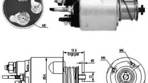 Solenoid, electromotor DACIA LOGAN pick-up (U