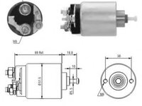 Solenoid, electromotor FORD FOCUS C-MAX (2003 - 2007) MEAT & DORIA 46104