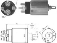 Solenoid, electromotor NISSAN TERRANO   (WD21) (1986 - 1996) MEAT & DORIA 46022