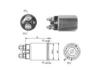 Solenoid electromotor ZM654 ERA pentru Renault Trafic Renault Master Iveco Daily