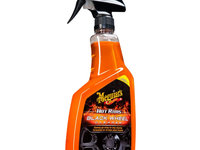 Solutie curatat jante si anvelope de culoare neagra, MEGUIAR'S Hot Rims Black Wheel Cleaner 709ml