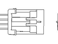 Sonda lambda 0440 NGK pentru Daewoo Lanos Daewoo Matiz Daewoo Rezzo Daewoo Tacuma Daewoo Leganza Daewoo Kalos