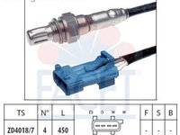 Sonda lambda 10 8078 FACET pentru CitroEn C4 Peugeot 508 CitroEn C5 CitroEn Ds3 CitroEn Ds4 Peugeot 308 Peugeot 208 CitroEn Ds5 CitroEn Berlingo Peugeot 207 CitroEn C3 Peugeot 3008 Peugeot 5008