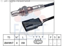 Sonda lambda 10 8097 FACET pentru Fiat Panda Fiat Punto Alfa romeo Mito Alfa romeo Giulietta Fiat 500 Fiat Linea Ford Ka Fiat 500l