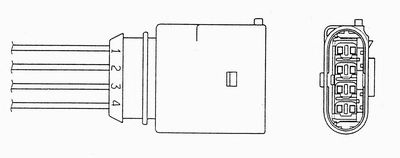 Sonda Lambda (4 circuite) VW POLO 98- - Cod intern: W20160016 - LIVRARE DIN STOC in 24 ore!!!