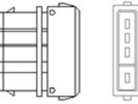 Sonda Lambda (466016355136 MAGNETI MARELLI) SKODA,VW