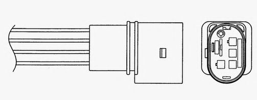 Sonda Lambda (5 circuite) VW POLO 98- - Cod intern: W20101431 - LIVRARE DIN STOC in 24 ore!!!