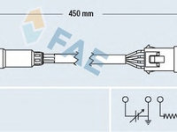 Sonda lambda 77162 FAE pentru Peugeot 106 CitroEn Saxo CitroEn Berlingo CitroEn Xsara Peugeot 206