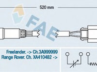 Sonda lambda 77318 FAE pentru Land rover Range rover Land rover Freelander