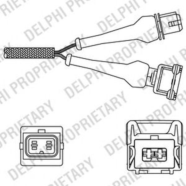 Sonda Lambda ALFA ROMEO 155 167 DELPHI ES2023212B1