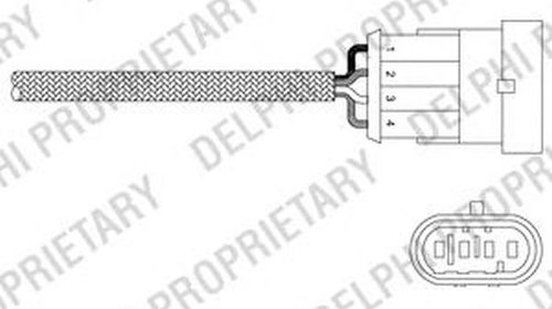 Sonda Lambda ALFA ROMEO 156 932 DELPHI ES2034