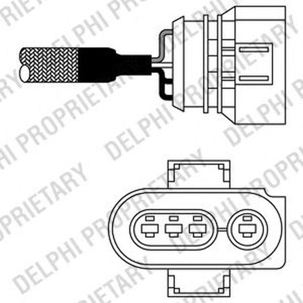 Sonda Lambda AUDI A4 Avant 8D5 B5 DELPHI ES1098012B1