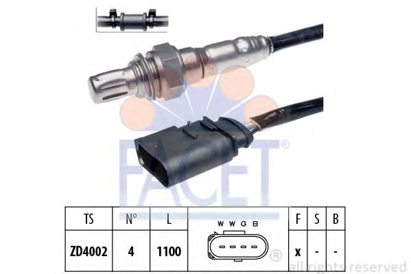 Sonda Lambda AUDI A4 Avant (8ED, B7) (2004 - 2008) FACET 10.7356