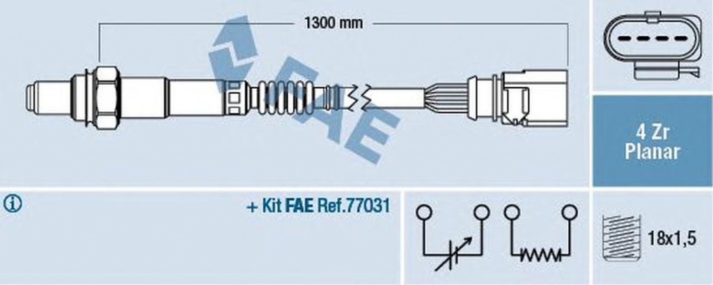 Sonda Lambda AUDI A4 Cabriolet 8H7 B6 8HE B7 FAE 77900