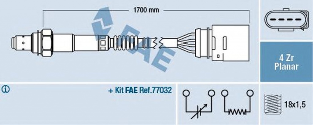 Sonda Lambda AUDI A4 Cabriolet 8H7 B6 8HE B7 FAE 77902