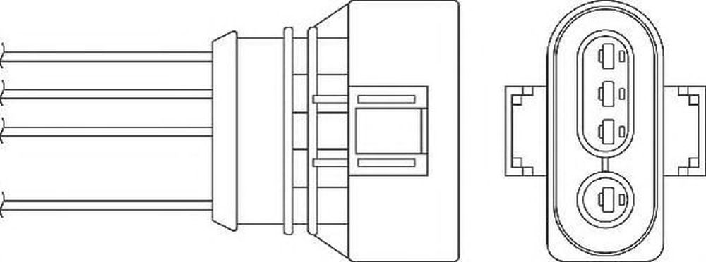 Sonda Lambda AUDI A6 4B2 C5 BERU OPH024