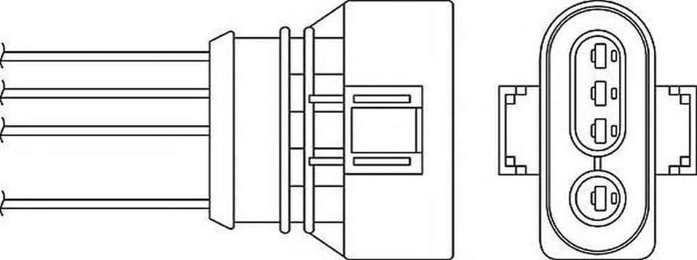 Sonda Lambda AUDI A8 4D2 4D8 BERU OPH005
