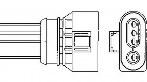 Sonda Lambda AUDI A8 4D2 4D8 NGK OZA457-EE20