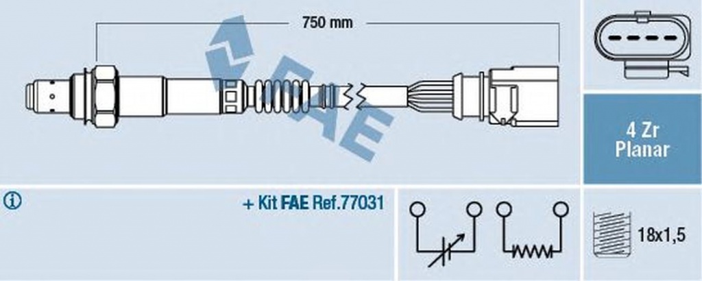 Sonda Lambda AUDI Q7 4L FAE 77910