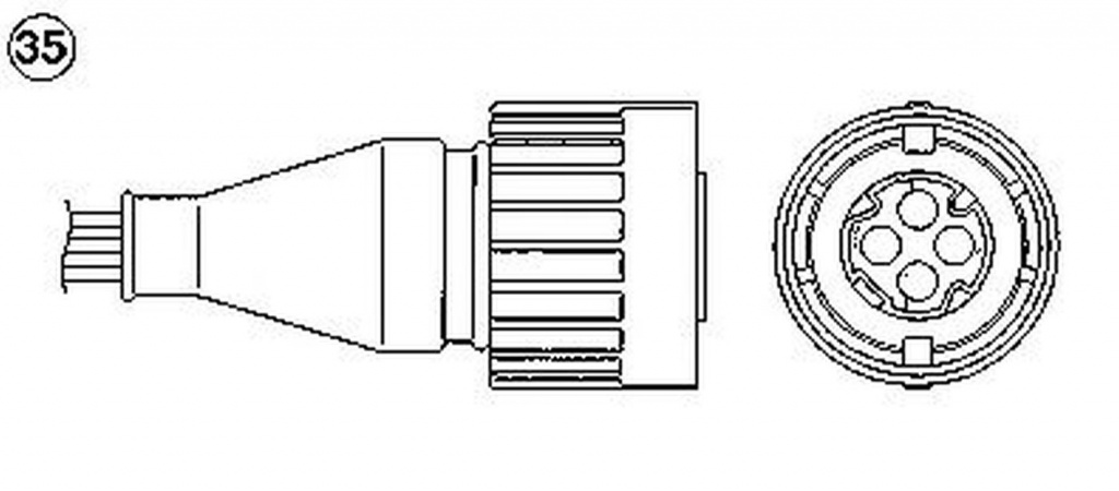 Sonda Lambda BMW 3 Cabriolet E36 NGK OZA572-E5