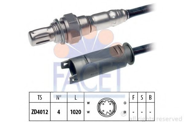 Sonda Lambda BMW 3 Compact (E46) (2001 - 2005) FACET 10.7255