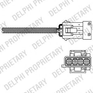 Sonda Lambda CITROËN C4 I (LC_) (2004 - 2011) DELPHI ES20308-12B1