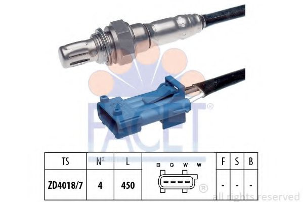 Sonda Lambda CITROËN C4 II (B7) (2009 - 2016) FACET 10.8078