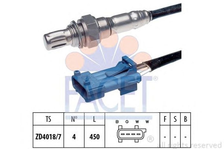 Sonda Lambda Citroen C4 Picasso II FACET FA 10.8078
