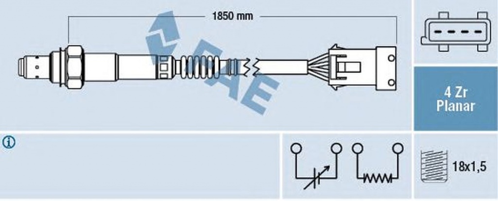Sonda Lambda CITROEN C5 II Break RE FAE 77412