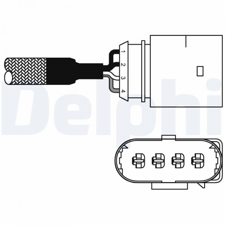 Sonda Lambda DELPHI ES10978-12B1 pentru AUDI A3 (8