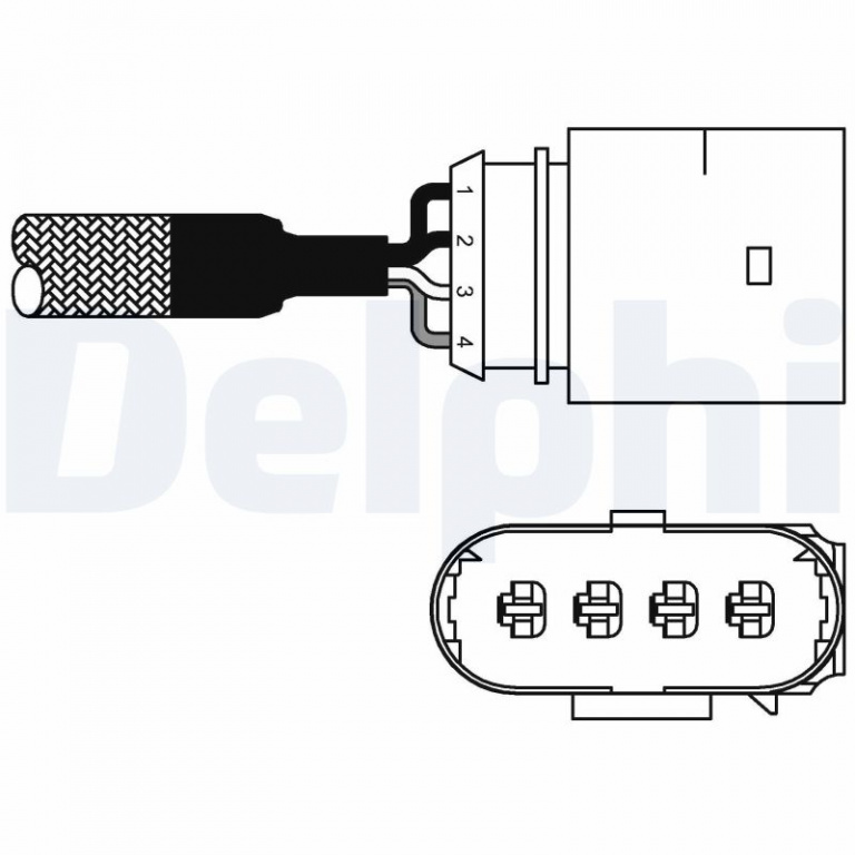 Sonda Lambda DELPHI ES10981-12B1 la VW EOS (1F7, 1F8) 2006 2007 2008 2009 2010 2011 2012 2013 2014 2015
