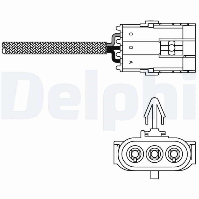 Sonda Lambda DELPHI ES10995-12B1 la masina RENAULT CLIO II (BB_, CB_) 1998 1999 2000 2001 2002 2003 2004 2005 2006 2007 2008 2009 2010