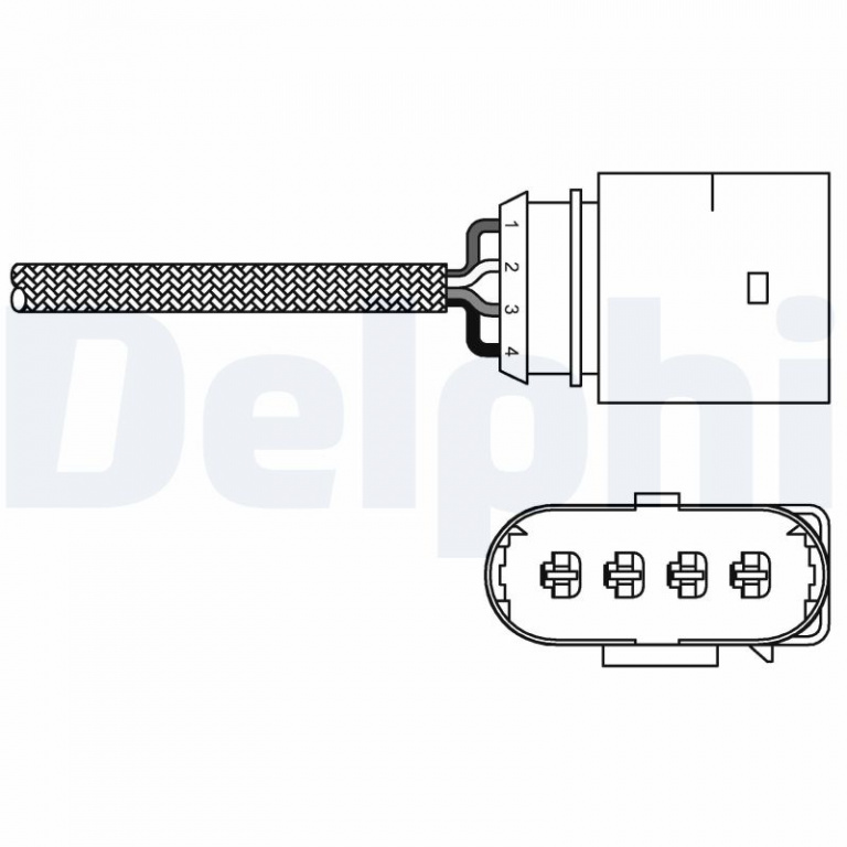 Sonda Lambda DELPHI ES20286-12B1 compatibil cu SEAT IBIZA III (6L1) 2002 2003 2004 2005 2006 2007
