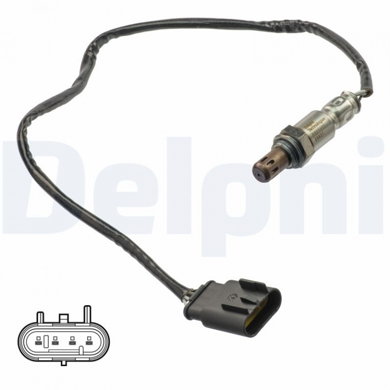 Sonda Lambda DELPHI ES21076-12B1 la FIAT PANDA VAN (312_, 519_) 2012 2013 2014 2015 2016 2017 2018 2019 2020