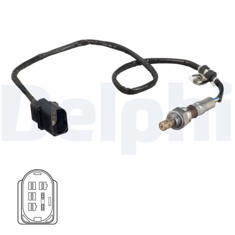 Sonda Lambda DELPHI ES21102-12B1 se potriveste la SEAT ALTEA (5P1) 2004 2005 2006 2007 2008 2009 2010 2011 2012 2013