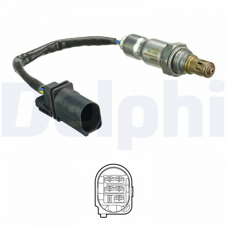 Sonda Lambda DELPHI ES21106-12B1 compatibil cu CITROEN C4 II Caseta/ Hatchback (NC_) 2009 2010 2011 2012 2013 2014