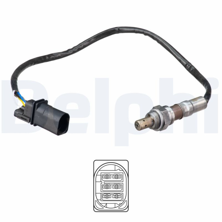 Sonda Lambda DELPHI ES21149-12B1 model SKODA RAPID (NH3, NK3, NK6) 2012 2013 2014 2015 2016 2017 2018 2019