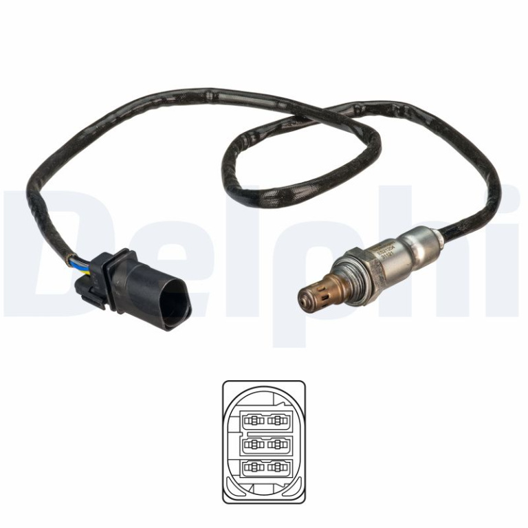 Sonda Lambda DELPHI ES21204-12B1 model VW TRANSPORTER T6 / CARAVELLE T6 bus (SGB, SGJ, SHB, SHJ) 2015 2016 2017 2018 2019 2020 2021 2022 2023 2024