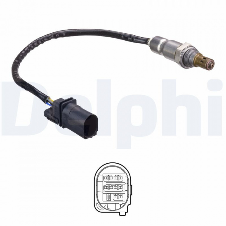 Sonda Lambda DELPHI ES21252-12B1 compatibil cu SKODA FABIA II Combi (545) 2010 2011 2012 2013 2014