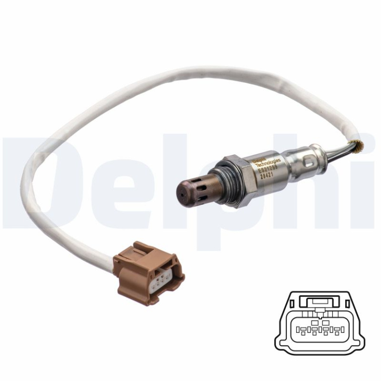 Sonda Lambda DELPHI ES21259-12B1 pentru masina NISSAN QASHQAI / QASHQAI +2 I (J10, NJ10, JJ10E) 2007 2008 2009 2010 2011 2012 2013