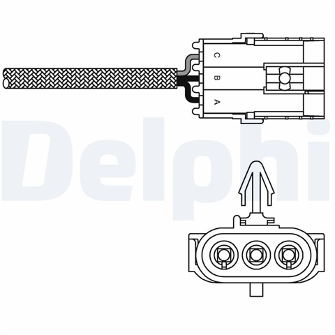 Sonda Lambda Delphi Renault ES10992-12B1